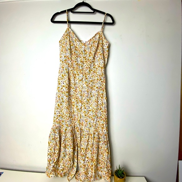 Mimi Chica Sunny Spaghetti Strap Midi Dress M - Picture 1 of 9